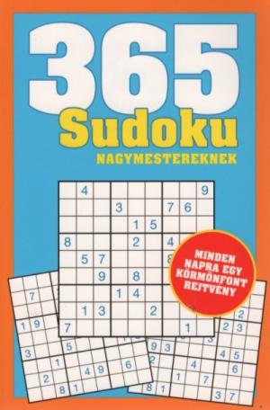 365 Sudoku nagymestereknek - Minden napra egy körmönfont rejtvény (kék)