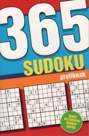 365 Sudoku profiknak - Nehéz rejtvények minden napra (kék)