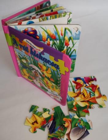 A rút kiskacsa 6 darabos puzzlekönyv