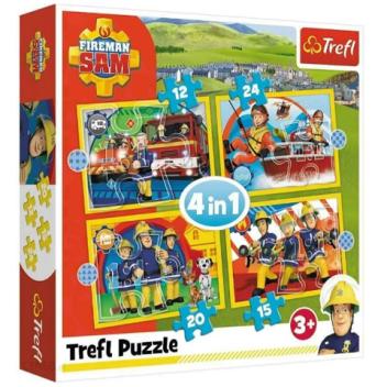 Sam, a tűzoltó - A segítőkész Sam 4 az 1-ben puzzle