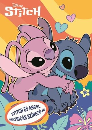 Stitch és Angel matricás színezője