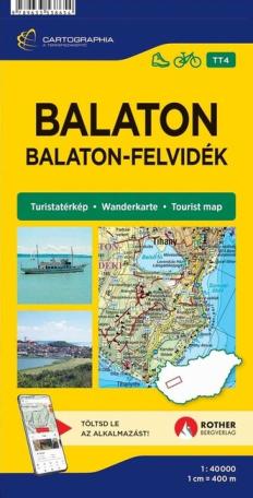 Balaton - Balaton-felvidék - Turistatérkép-sorozat 4. (új kiadás)