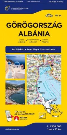 Görögország, Albánia autótérkép - Országtérkép-sorozat 14.