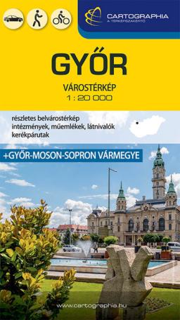Győr várostérkép (1:20 000) - Várostérkép-sorozat (új kiadás)