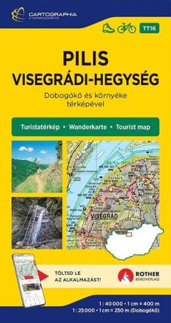 Pilis és Visegrádi-hegység turistatérkép - Dobogkő és környéke térképével - Turistatérkép-sorozat 16.