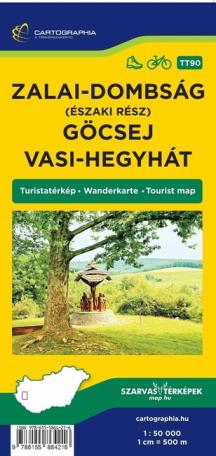 Zalai-dombság (északi rész), Göcsej és Vasi-hegyhát turistatérkép