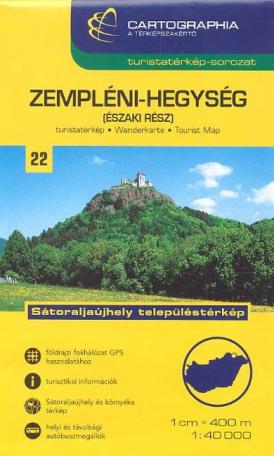 Zempléni-hegység (északi rész) - Turistatérkép-sorozat 22.