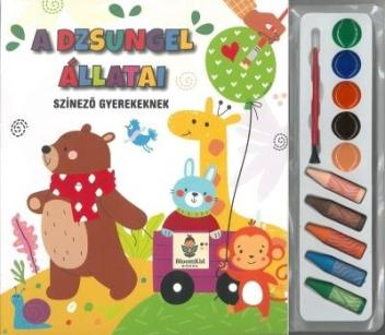 A dzsungel állatai színező gyerekeknek A dzsungel állatai színező gyerekeknek