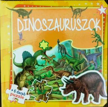Dinoszauruszok 6 darabos puzzlekönyv